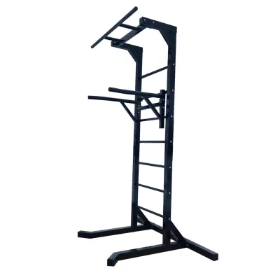 Турник + брусья напольная стойка 60х60 мм KZ-834 Спортивные стенки и турники для дома разборная - 1 - Robinzon.ua