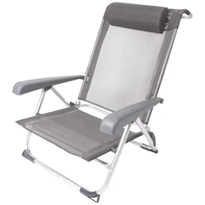 Кресло раскладное Bo-Camp Saint-Tropez Grey (1204796) - 3 - Robinzon.ua