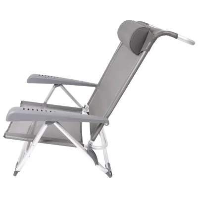 Кресло раскладное Bo-Camp Saint-Tropez Grey (1204796) - 4 - Robinzon.ua