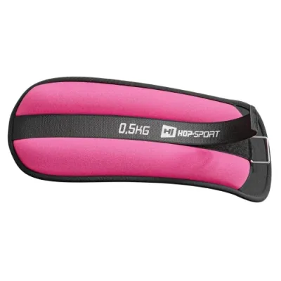 Набор утяжелителей для ног и рук 2х0,5 кг Hop-Sport S001 розовый - 2 - Robinzon.ua