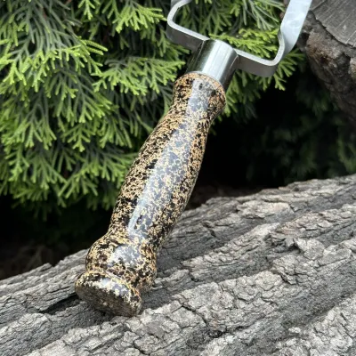 Двойной шампур Mzavod с деревянной ручкой 630х12х3мм мраморный - 3 - Robinzon.ua