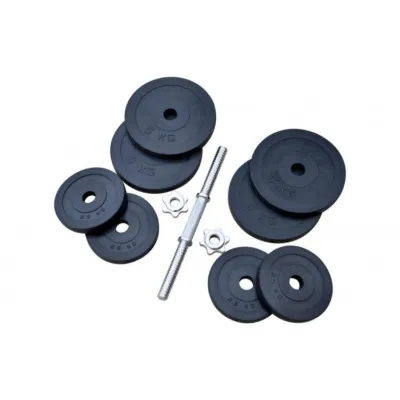 Диск прогумований 5 кг на гриф 25 мм Гантелі, гирі, штанги і диски металевий - 1 - Robinzon.ua