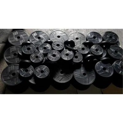 Гантель обрезиненная наборная Одна на 21 кг  Гантели, гири, штанги и диски металлическая - 6 - Robinzon.ua