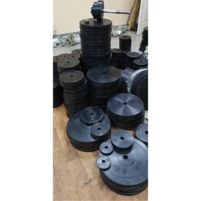 Диск прогумований 5 кг на олімпійський гриф 50 мм Гантелі, гирі, штанги і диски металевий - 4 - Robinzon.ua