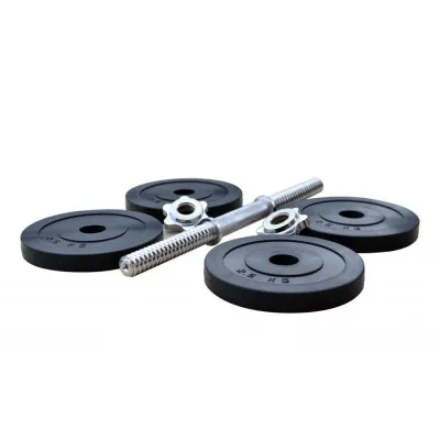 Гантели обрезиненные наборные 2 по 11 кг Гантели, гири, штанги и диски металлические - 5 - Robinzon.ua