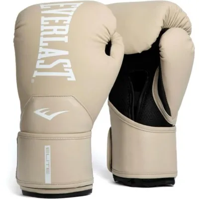 Боксерские перчатки Everlast ELITE 2 BOXING GLOVES бежевый, черный Уни 10 унцій P00003315 - 1 - Robinzon.ua