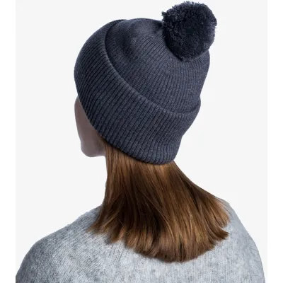 Шапка Buff Crossknit Beanie, Solid Light Grey (BU 126483.933.10.00) - 3 - Robinzon.ua