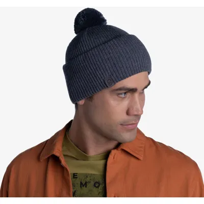Шапка Buff Crossknit Beanie, Solid Light Grey (BU 126483.933.10.00) - 5 - Robinzon.ua