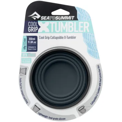 Чашка складная X-Tumbler Cool Grip, 350 мл, Charcoal от Sea to Summit (STS AXCGTUMCH) - 2 Чашка складная X-Tumbler Cool Grip, 350 мл, Charcoal от Sea to Summit (STS AXCGTUMCH) - 2 - Robinzon.ua