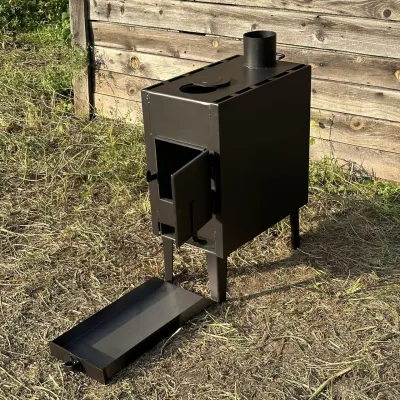 Піч-буржуйка КИЇВ 4мм з радіатором і варильною поверхнею - 2 - Robinzon.ua