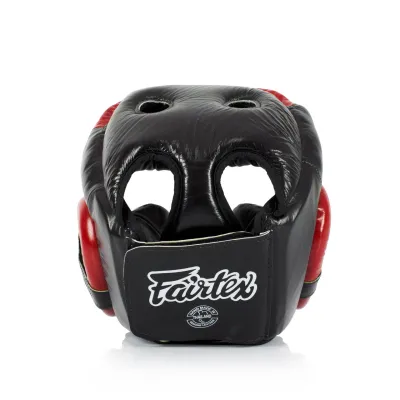 Боксерский шлем Fairtex HG13 Black/Red L - 2 - Robinzon.ua