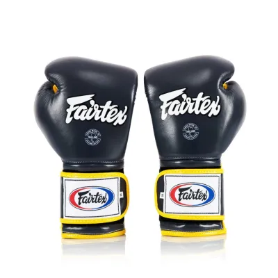 Боксерские перчатки Fairtex BGV9 Mexican Blue/Yellow 10 унций - 1 - Robinzon.ua