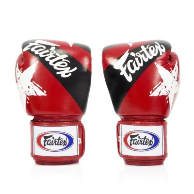 Боксерські рукавиці Fairtex BGV1 Nation Print Red 14 унцій - 1 - Robinzon.ua