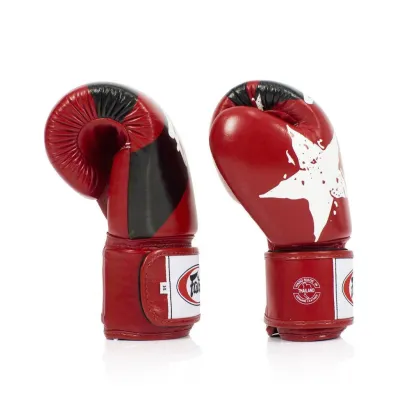 Боксерські рукавиці Fairtex BGV1 Nation Print Red 14 унцій - 3 - Robinzon.ua