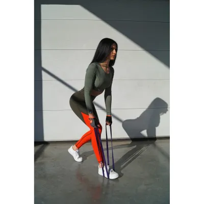 Еспандер-петля (гумка для фітнесу і кроссфіту) PowerPlay 4115 Power Band Фіолетова (14-23kg) - 5 - Robinzon.ua