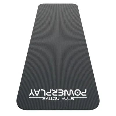 Килимок для йоги та фітнесу PowerPlay 4152 NBR Performance Mat Чорний (183x61x1) - 2 - Robinzon.ua