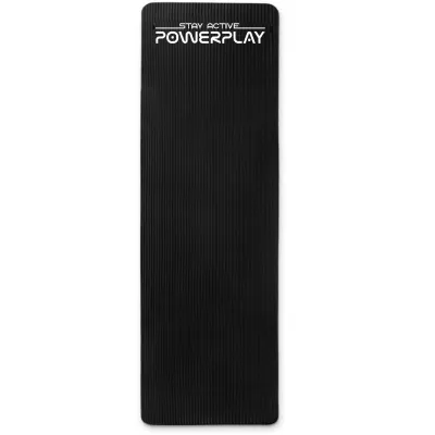 Килимок для йоги та фітнесу PowerPlay 4152 NBR Performance Mat Чорний (183x61x1) - 3 - Robinzon.ua