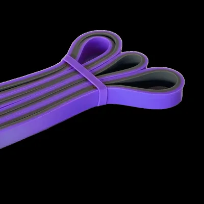 Эспандер петля (резинка для фитнеса и кроссфита) PowerPlay 4116 Double Colors Фиолетово/Серая (14-23 кг) - 2 - Robinzon.ua