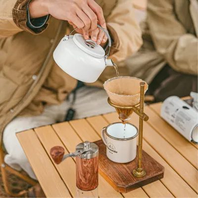 Чайник з керамічним антипригарним покриттям Naturehike CNK2450CF013 0,8 л, алюміній, білий - 4 - Robinzon.ua