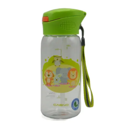 Бутылка для воды CASNO 400 мл KXN-1195 Зеленая (Малыши-зверята) с соломинкой - 2 Бутылка для воды CASNO 400 мл KXN-1195 Зеленая (Малыши-зверята) с соломинкой - 2 - Robinzon.ua