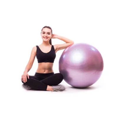 М'яч для фітнесу (фітбол) PowerPlay 4001 Ø65 cm Gymball Ліловий + насос - 3 М'яч для фітнесу (фітбол) PowerPlay 4001 Ø65 cm Gymball Ліловий + насос - 3 - Robinzon.ua