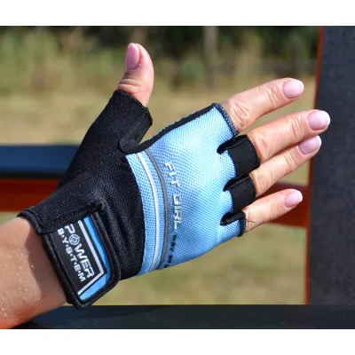 Перчатки для фитнеса и тяжелой атлетики Power System PS-2920 Fit Girl Evo Blue S - 4 - Robinzon.ua
