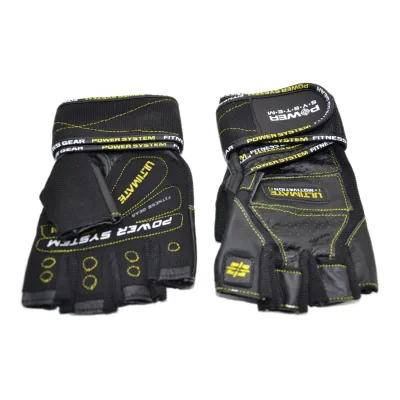 Перчатки для фитнеса и тяжелой атлетики Power System PS-2810 Ultimate Motivation Black/Yellow Line M - 3 - Robinzon.ua