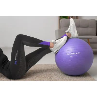Мяч для фитнеса (фитбол) Power System PS-4013 Ø75 cm PRO Gymball Purple - 1 Мяч для фитнеса (фитбол) Power System PS-4013 Ø75 cm PRO Gymball Purple - 1 - Robinzon.ua