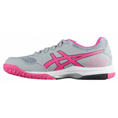 Женские кроссовки для сквоша Asics Gel-rocket 8 mid grey/pink glo (37) 6 B756Y-020 - 2 - Robinzon.ua