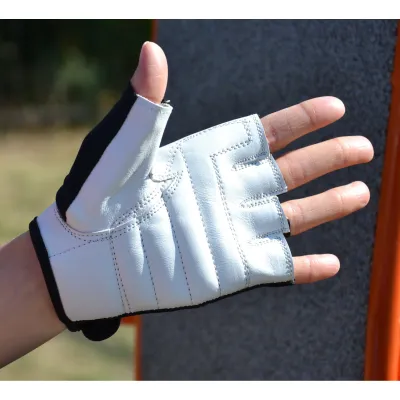 Рукавички для фітнесу та важкої атлетики MadMax MFG-250 Basic White S - 4 - Robinzon.ua
