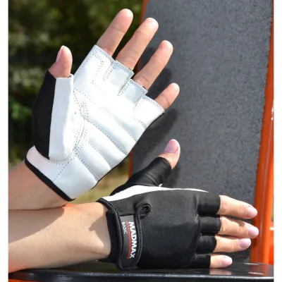 Рукавички для фітнесу та важкої атлетики MadMax MFG-250 Basic White S - 6 - Robinzon.ua