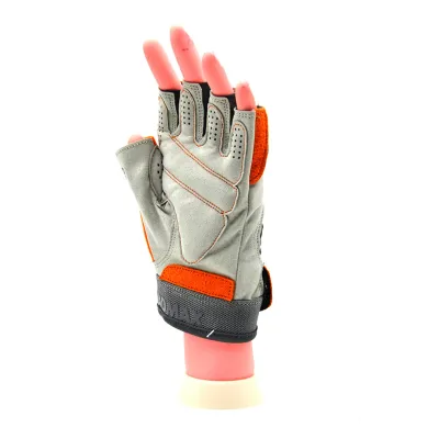 Рукавички для фітнесу та важкої атлетики MadMax MFG-850 Crazy Grey/Orange S - 2 - Robinzon.ua