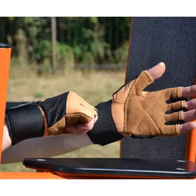 Рукавички для фітнесу та важкої атлетики MadMax MFG-269 Professional Brown XXL - 6 - Robinzon.ua