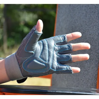 Перчатки для фитнеса и тяжелой атлетики MadMax MFG-921 Voodoo Mid grey/light blue S - 4 Перчатки для фитнеса и тяжелой атлетики MadMax MFG-921 Voodoo Mid grey/light blue S - 4 - Robinzon.ua