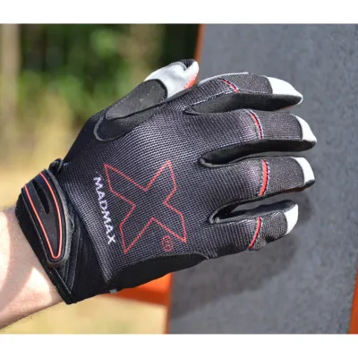 Перчатки для фитнеса и тяжелой атлетики MadMax MXG-103 X Gloves Black/Grey L - 3 - Robinzon.ua