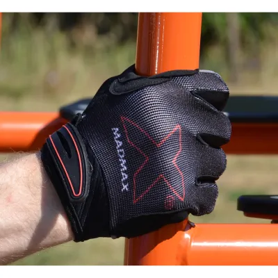 Перчатки для фитнеса и тяжелой атлетики MadMax MXG-103 X Gloves Black/Grey L - 5 - Robinzon.ua