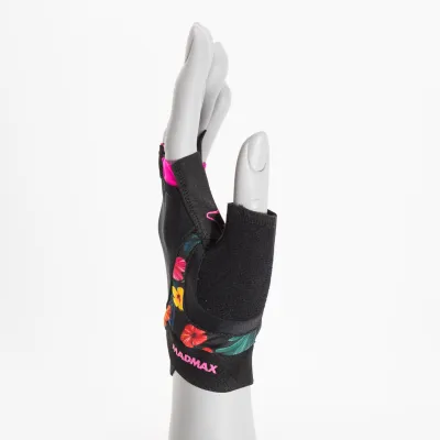 Перчатки для фитнеса и тяжелой атлетики MadMax MFG-770 Flower Power Gloves Black/Pink S - 2 Перчатки для фитнеса и тяжелой атлетики MadMax MFG-770 Flower Power Gloves Black/Pink S - 2 - Robinzon.ua