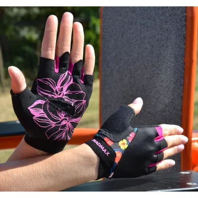 Перчатки для фитнеса и тяжелой атлетики MadMax MFG-770 Flower Power Gloves Black/Pink S - 6 Перчатки для фитнеса и тяжелой атлетики MadMax MFG-770 Flower Power Gloves Black/Pink S - 6 - Robinzon.ua