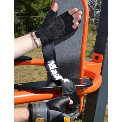 Перчатки для фитнеса и тяжелой атлетики MadMax MFG-880 Signature Black/Grey/Yellow L - 6 Перчатки для фитнеса и тяжелой атлетики MadMax MFG-880 Signature Black/Grey/Yellow L - 6 - Robinzon.ua