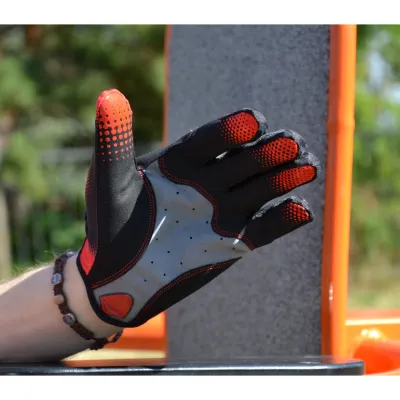 Рукавички для фітнесу та важкої атлетики MadMax MXG-101 X Gloves Black/Grey/Red M - 5 - Robinzon.ua