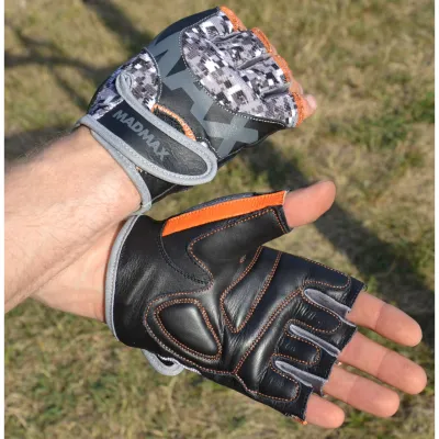 Рукавички для фітнесу та важкої атлетики MadMax MFG-831 Mti 83.1 Grey/Digital Camo XL - 6 - Robinzon.ua
