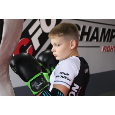 Боксерські рукавиці PowerPlay 3004 JR Classic Чорно-Зелені 8 унцій - 6 Боксерські рукавиці PowerPlay 3004 JR Classic Чорно-Зелені 8 унцій - 6 - Robinzon.ua