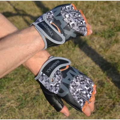 Перчатки для фитнеса и тяжелой атлетики MadMax MFG-831 Mti 83.1 Grey/Digital Camo XXL - 5 - Robinzon.ua