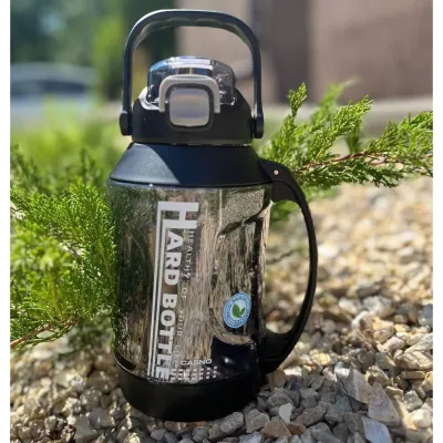 Бутылка для воды CASNO 1900 мл KXN-1269 Черная - 2 - Robinzon.ua