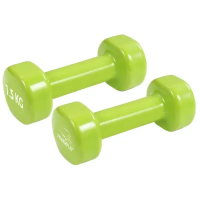 Гантели виниловые PowerPlay 2*1,5 кг. PP_4103 Зеленые (2шт. - пара) - 5 - Robinzon.ua