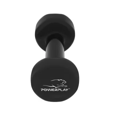 Гантель виниловая PowerPlay 1 кг. PP_4121 Черная (1шт.) - 2 - Robinzon.ua
