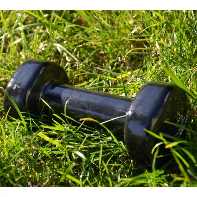 Гантель виниловая PowerPlay 1 кг. PP_4121 Черная (1шт.) - 4 - Robinzon.ua