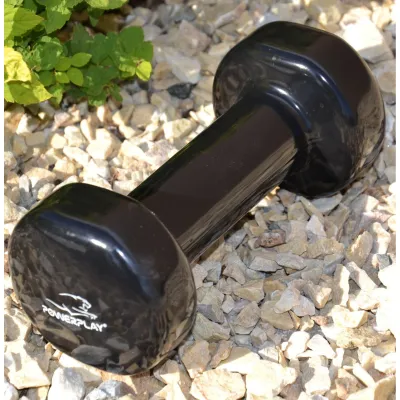 Гантель виниловая PowerPlay 1 кг. PP_4121 Черная (1шт.) - 5 - Robinzon.ua