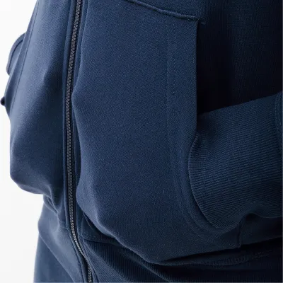 Мужская Куртка New Balance Essentials Stacked Logo FZ Синий L (7dMJ31536NNY L) - 1 - Robinzon.ua