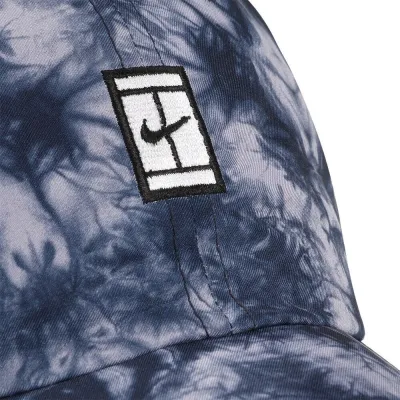 Кепка доросл. Nike H86 Court Logo Tie Dye Синій One Size (DH2051-519) - 2 - Robinzon.ua